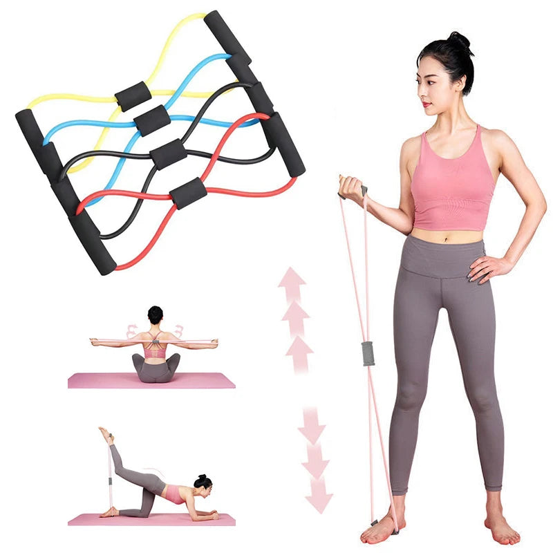 Resistance Bands Gym Chest Yoga Pull Rope Expander